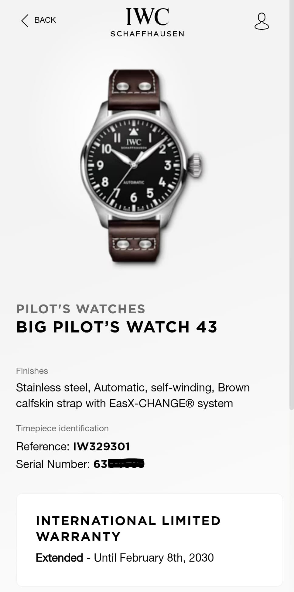 IWC Big Pilot 43 IW329301